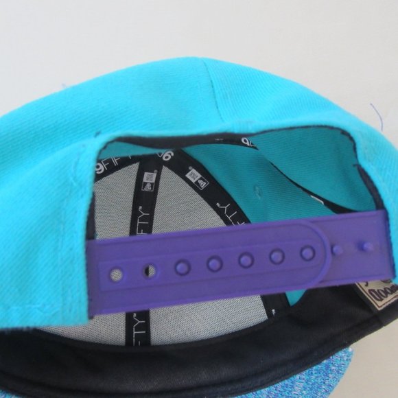 NEW - CHARLOTTE HORNETS NBA Snapback Basketball CAP 9 FIFTY - Picture 2 of 12